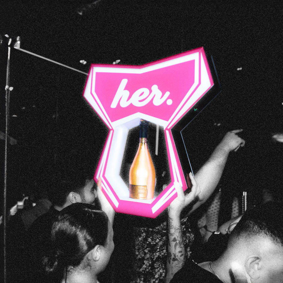 luxury bottle presenter