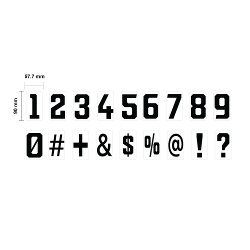 A-Z + 0-9 SET FOR LETTER SIGN (52 PCS)
